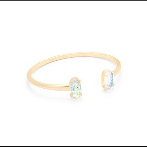 Edie Gold Cuff Bracelet in Dichroic Glass